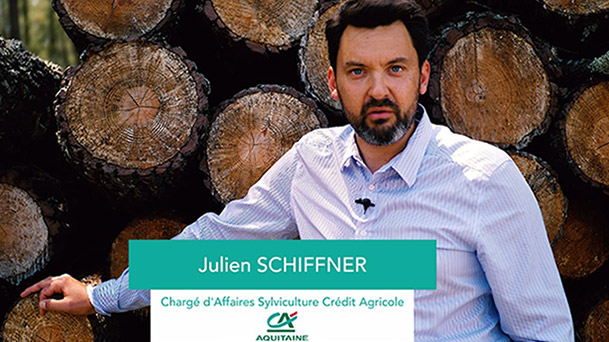 Julien Schiffner, chargé d’affaires Sylviculture au Crédit Agricole d’Aquitaine