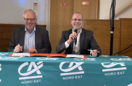 Signature d'une convention entre le Crédit Agricole Nord Est et SDIS de la Marne