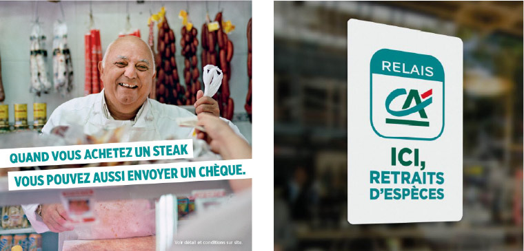 Relais CA - Envoyer un chèque en faisant ses courses.